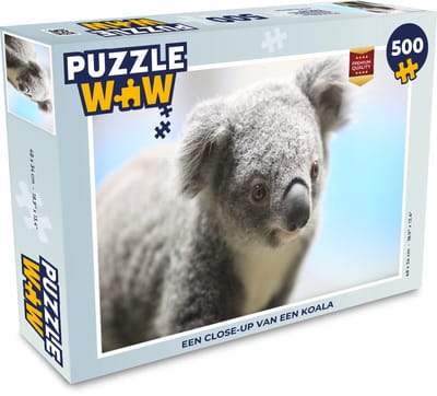 Puzzel Koala - Close up - Dier - Kinderen - Jongens - Meiden - Legpuzzel - Puzzel 500 stukjes