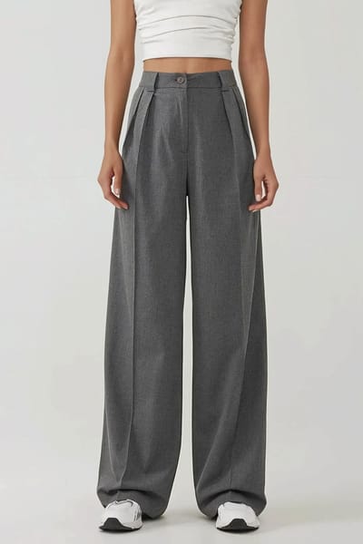 Hoge Taille Palazzo Wijd Been Broek