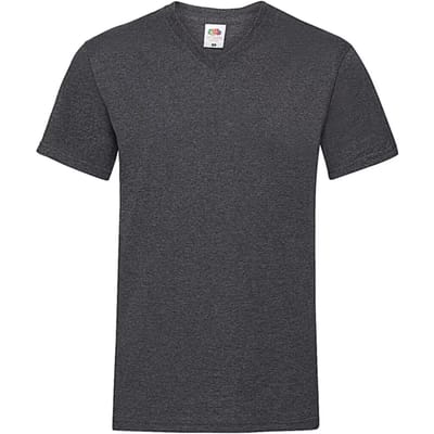 V-hals T-shirt Fruit of the Loom Valueweight