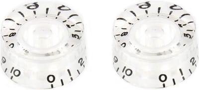 Allparts PK0130031 Clear Vintage Snelheidknoppen - 2 Stuks
