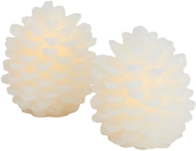 Sirius Home Clara LED dennenappels - set van 2 - H 10 cm - D 8 cm