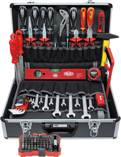 FAMEX Gereedschapskoffer, koffer 109-delig - compleet - 449-93