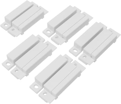 Deur Sensor Schakelaar - Magnetische Alarm - Toegang Bewaken - Verstelbare Modi - 5 Pack - Wit