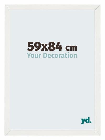 Your Decoration - Puzzellijst 59x84 cm - Wit Geveegd - Puzzellijst 1500-2000 stukjes - MDF Fotolijst - Mura