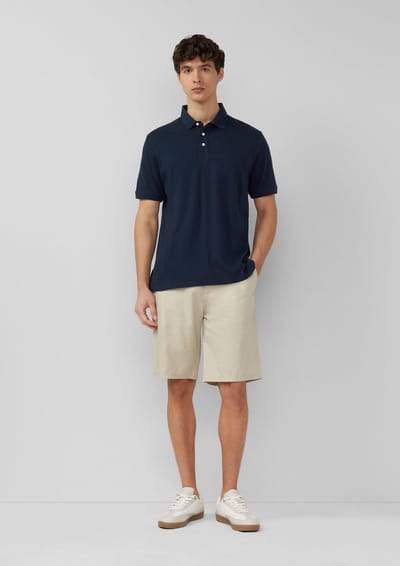 s.Oliver - male - Detroit: Relaxed fit bermuda van linnenmix