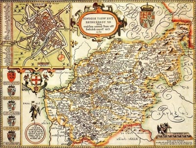 Historische Kaart Puzzel - Regionale Puzzel Jigsaw - Ontspanning Thuis - Gedetailleerde West Yorkshire - 66 x 50 cm - Multicolor