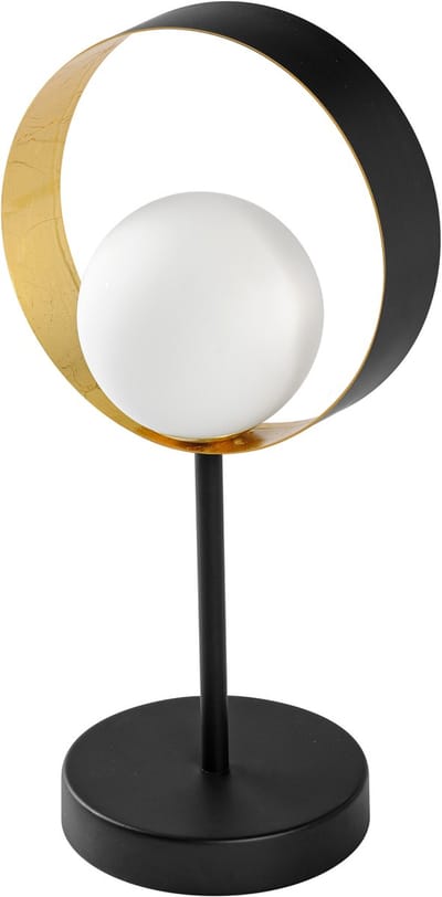 OSRAM DECOR Memphis tafellamp, zwart/goud, met G9 voet voor eenvoudige lampvervanging, kan worden uitgerust met een normale of slimme lamp, IP20 bescherming