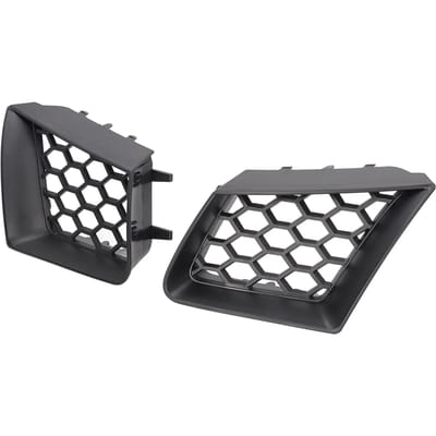 2 stuks Voorbumper Bovenste Grille Links Rechts Mat Zwart Vervanging voor Seat Ibiza Cordoba 6L 2002-2009 gray