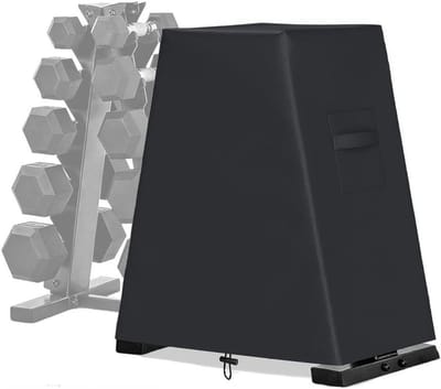 Halterrek Cover - Fitness Cover - Bescherming Apparatuur - Waterdicht Oxford Materiaal - 23 x 15 x 26 inch - Zwart