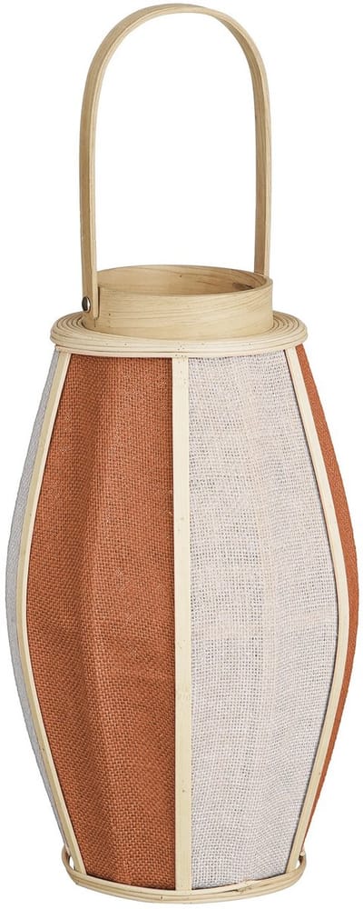Branded by - RE012 - Lantaarn Jake terra - Linnen - hout - glas