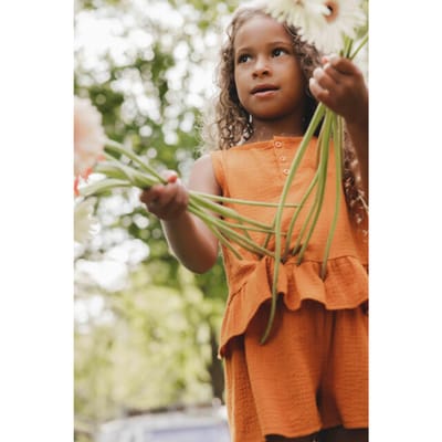 LOOXS Little Meisjes blouse - Maat 116 in de kleur Oranje van 100% Cotton - 2513-7176-381