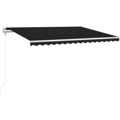 vidaXL - Luifel - automatisch - met - LED - en - windsensor - 400x300 - cm - antraciet