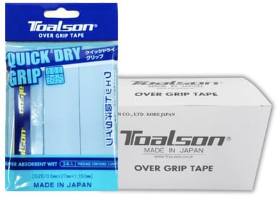 Toalson Quick Dry Overgrip Blauw - Tennis Padel - 3 Stuks (10x3 stuks)