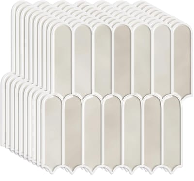 IMstore - Tegelstickers - Muurdecoratie - Zelfklevend - Beige Grijs - Waterdicht - Keuken en Badkamer - 30 x 30 cm