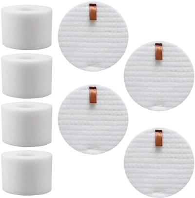 Dailygoods- Vacuümfilterset 4 Stuks - Schuimfilter Vervanging - Haaifilter Compatibel met NZ801UKT/NV680/NV681/NV682/NV801/N803/UV810/AZ910 - Wasbaar - Hoogwaardig Materiaal - Eenvoudig te Installeren - Stofzuigerfilters