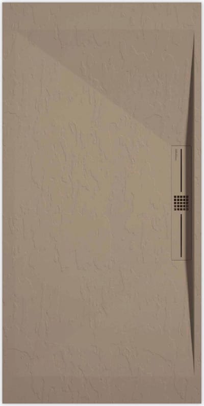 Sanifun douchebak Stone Side Moka Slate 1000 x 800 P