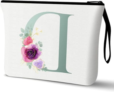 Persoonlijke Make-up Tas, Cadeau voor Vrouwen, Canvas Cosmetica Tas voor Verjaardag, Moeders en Vriendinnen, Handige en Stijlvolle Opbergtas