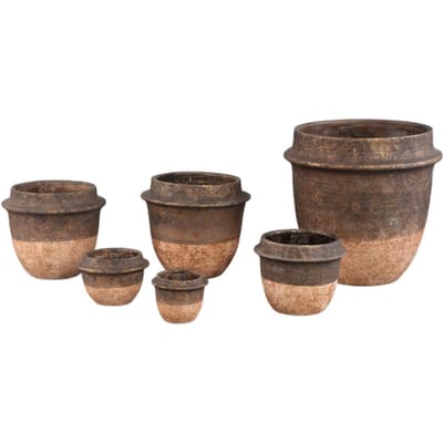 PTMD - Pot Christenee - Grijs - 30x30x30cm