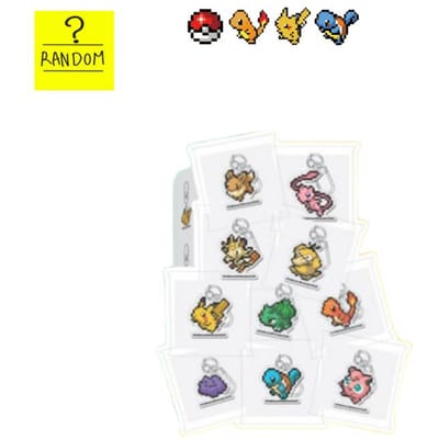 Collection de porte-clés Pokemon x CU | Touche de clavier, Flipbook & Porte-clés Acrylique Pokemon Random Acrylic Keychain white