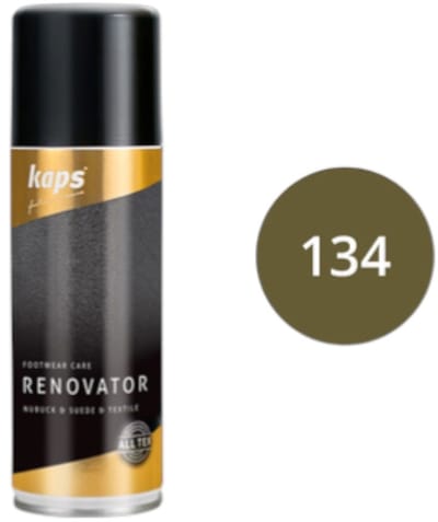 Kaps Renovator Spray voor suede en nubuck - frist de kleur op en verzorgt het leer - (134) Olijf Groen - 200ml