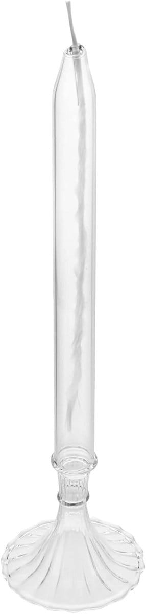 Vintage Glazen Olielamp - Romantische Kerosine Lamp voor Thuis en Restaurant, Nordic Stijl, Decoratieve Kaarsenhouder