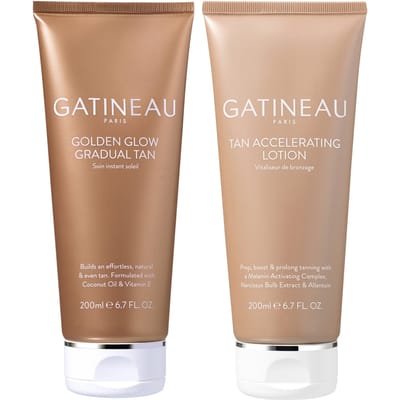Gatineau Tan Accelerating Lotion and Golden Glow Gradual Tan Giftset