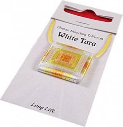 Mandala Talisman hanger White Tara Long Life - 2.5x2.5 cm - L