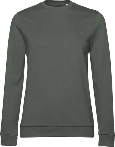 Sweater 'French Terry/Women' B&C Collectie maat L Millennial Khaki