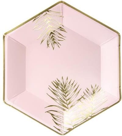 Borden Leaves, licht roze, 23cm (1 zakje met 6 stuks)