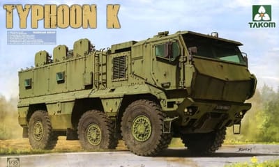 Takom Modelbouwpakket Militaire voertuigen - 2082 Russian MRAP KAMAZ-63968 Typhoon K - w/cab - cabin interior Plastic - 1:35 - Modelbouw