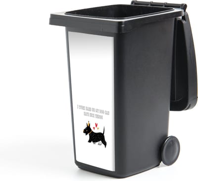 Container sticker Quotes - Spreuken - Honden - I work hard so my dog can have nice things - 44x98 cm - Kliko sticker