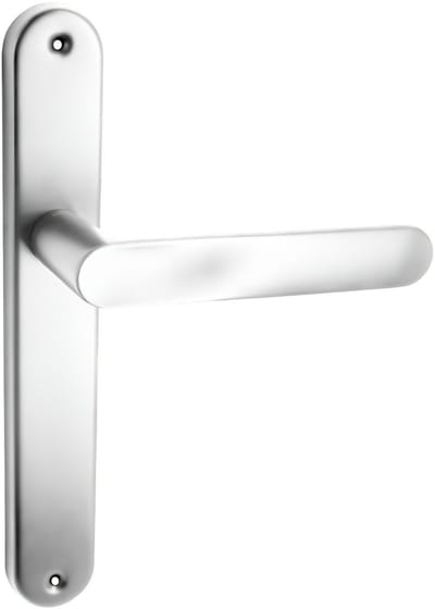 Domino® Deurklink OVAL - Chroom - Deurkruk, Deurbeslag, Deurklinken voor Binnen - Deurbeslag van aluminium - Deurklink voor kamerdeur, kantoordeur, kelderdeur en binnendeur