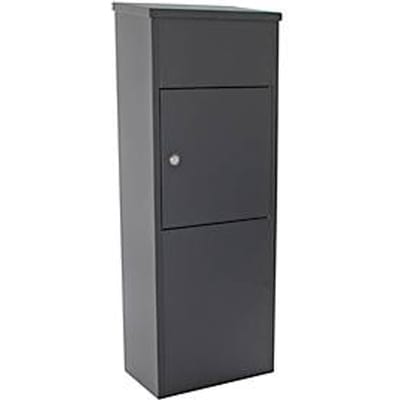 Rottner staande pakketbrievenbus Parcel Keeper 1000, voor pakketten L 310 x B 290 x H 155 mm, plaatstaal met poedercoating, zwart