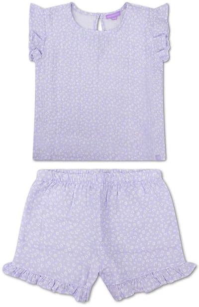 Swim Essentials - strandshirt - 1-6 Jaar - Lila - Luipaardprint - muslin/terry