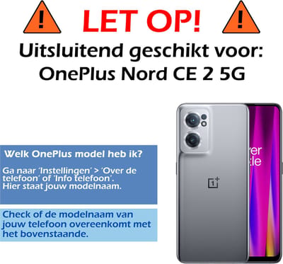 Hoes - Geschikt voor OnePlus Nord CE 2 - Met Koord - Shock Proof - Siliconen Case - Back Cover - Telefoonkoord - Telefoon Hoesje Shockproof - Telefoonketting - Transparant