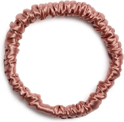 Lajetti - 100% Zijden Haarelastiek Oudroze - Silk Skinny Zijde Scrunchie Moerbei