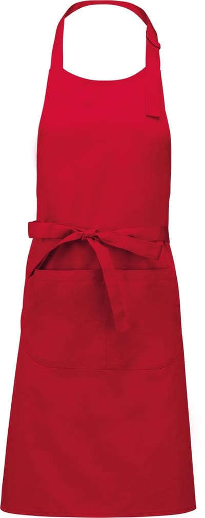 Zazlo® Basic Pro Premium - Comfort in kleur - Keukenschort - 100% katoen - BBQ Schort - Schort - Horecakwaliteit - Unisex - One Size Fits All - Wasbaar op 60° - Rood