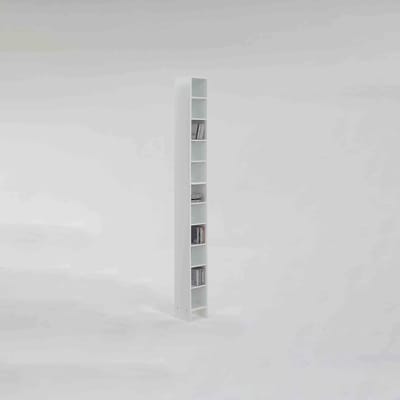 CD-wandrek Cato Wit - Breedte 18.9 cm - Hoogte 185 cm - Diepte 16.2 cm
