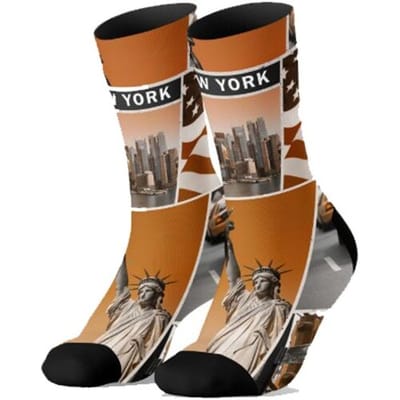 Sock My Feet - Grappige sokken heren - Maat 43-46 - Sock My NYC - New York sokken - Funny Socks - Vrolijke sokken - Leuke sokken - Fashion statement - Gekke sokken - Grappige cadeaus - Socks First.