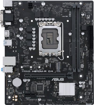 ASUS PRIME H610M-R D4 Moederbord - Intel H610 - Intel LGA1700 - DDR4 RAM - Micro-ATX