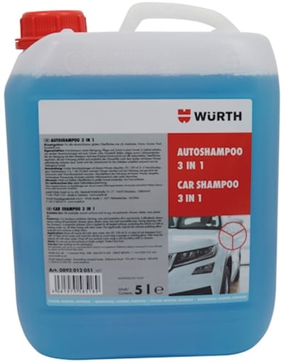 Wurth - Autoshampoo 3in1 - Autoshampoo 3 in 1 x 1 st Inhoud 5000 ml