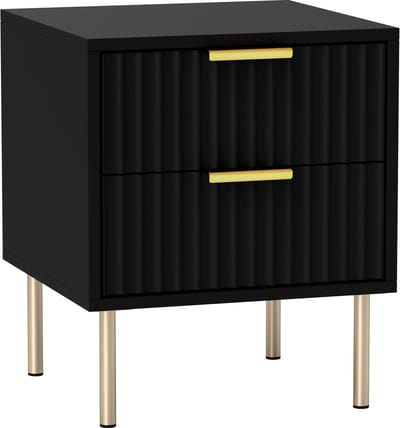 HOMCOM-Nachtkastje-MDF-40x39x48cm-Zwart