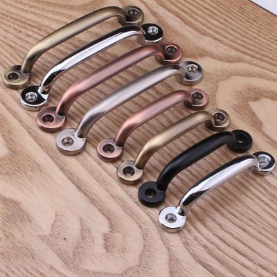Aluminium Trekhandvatten voor Lades en Kasten, Archvormig Goud, 78mm, Duurzaam en Stijlvol