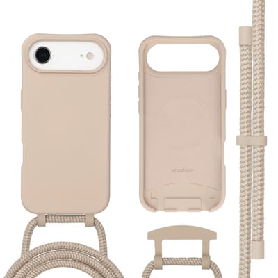imoshion Hoesje - Geschikt voor iPhone 17 Air - Color Backcover met afneembaar koord geschikt voor MagSafe - Nude