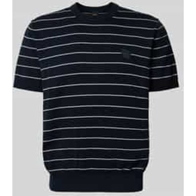 regular fit T-shirt van mix van katoen en kasjmier model 'KANACHO'