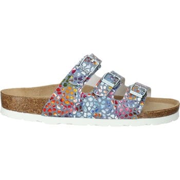 Rohde 5620 55 Slippers Blauw Multi Leer Dames - Blauw Multi - 36