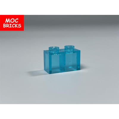 50 stuks/partij MOC Stenen Baksteen 1x2 Transparant 3004 3065 35743 Stadshuis Bouwstenen Speelgoed Kinderen Cadeaus