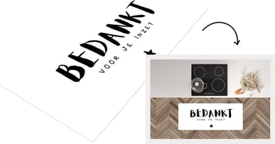 Keukenloper - Loper keuken - Quotes - Bedankt voor je inzet - Spreuken - Collega - 120x50 cm - Keukenloper vinyl