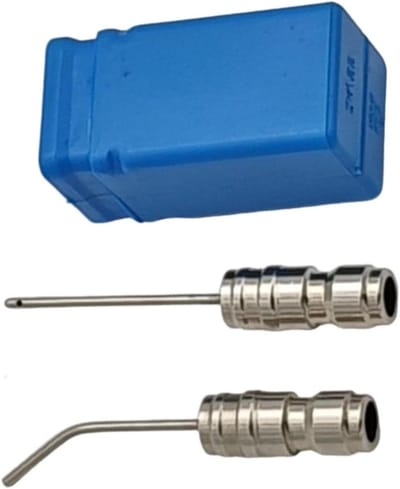 Hogedruk Sproeier - Reinigingsmondstuk Set - Efficiënt Reinigen - Roestvrij Staal - 13.8 x 4 x 1 cm - Zilver