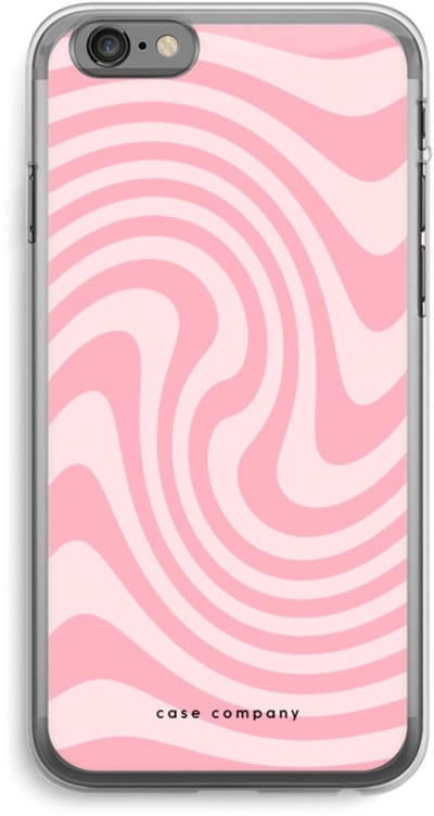 Case Company® - Hoesje geschikt voor iPhone 6 PLUS / 6S PLUS hoesje - Swirl Roos - Soft Cover Telefoonhoesje - Bescherming aan alle Kanten en Schermrand